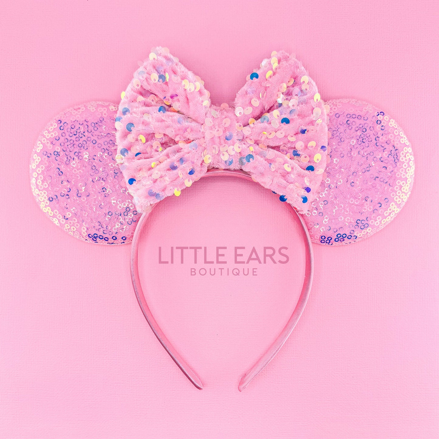 Pink Sequin Mickey Ears