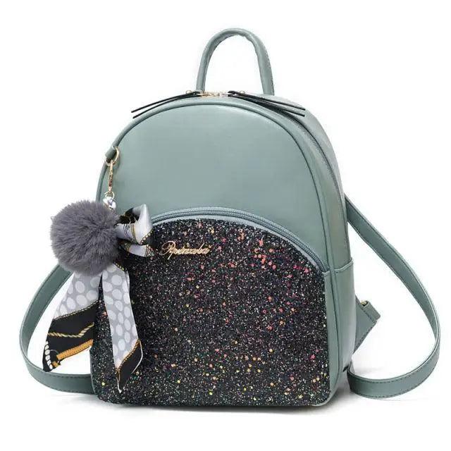 New PU Leather Business Backpacks For Ladies And Girls Fashion Designer Teenage Girls Student School Bags