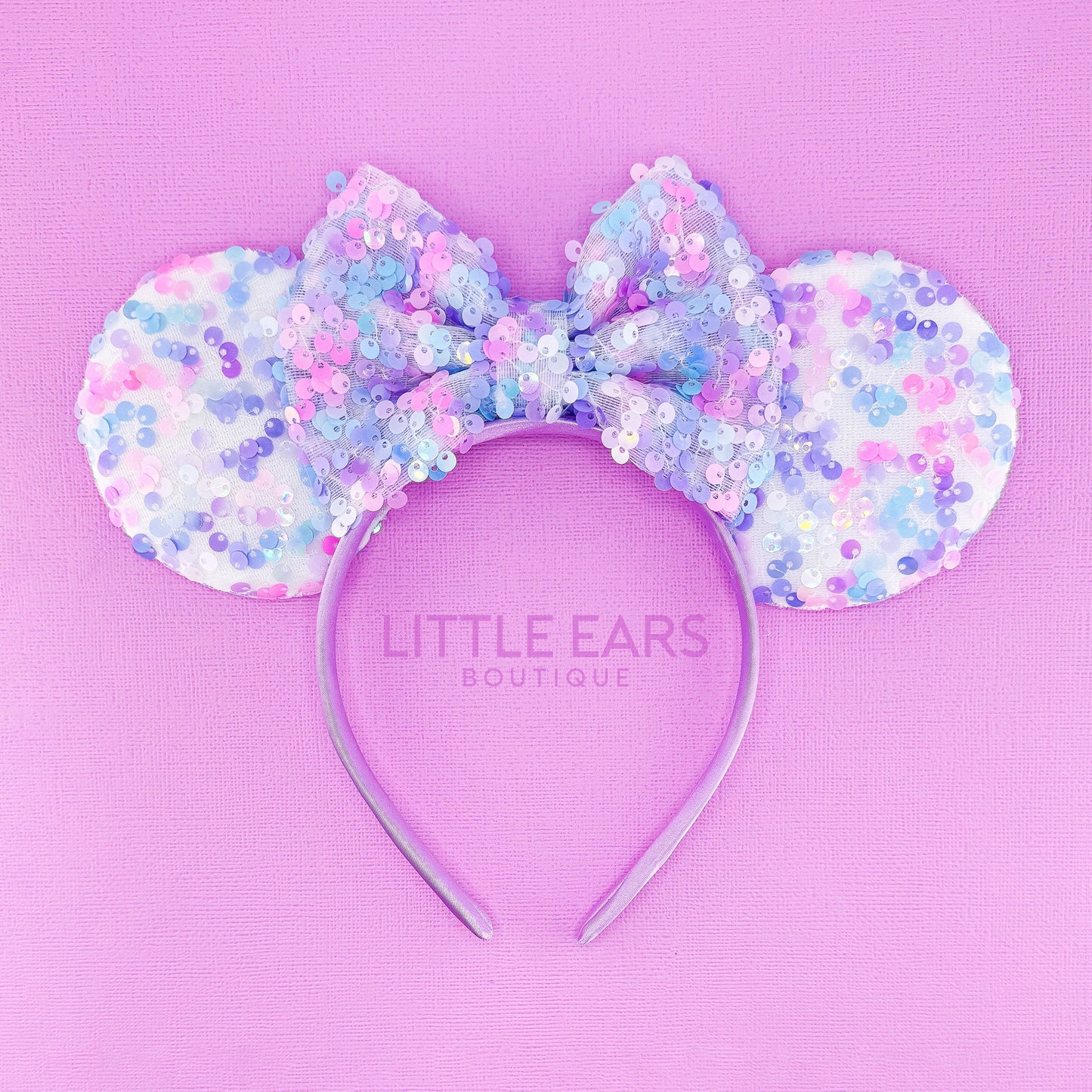 Purple Sequin Mickey Ears