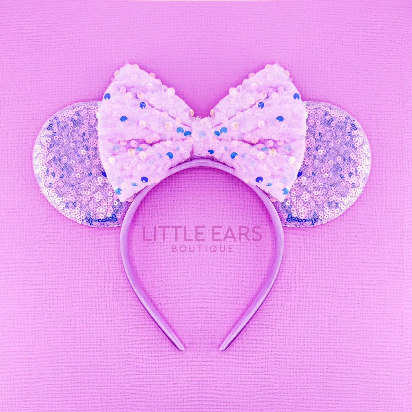 Purple Sequin Mickey Ears