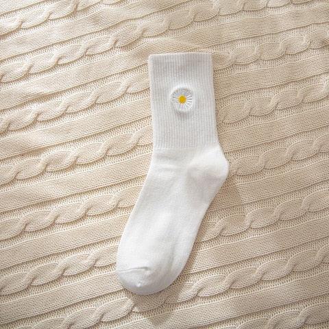 Combed Out Of Pure Cotton Socks Autumn Cute Japanese Harajuku Planet Magic Array Embroidery Long Socks Korean Style Kawaii Girls Socks For Men And Women