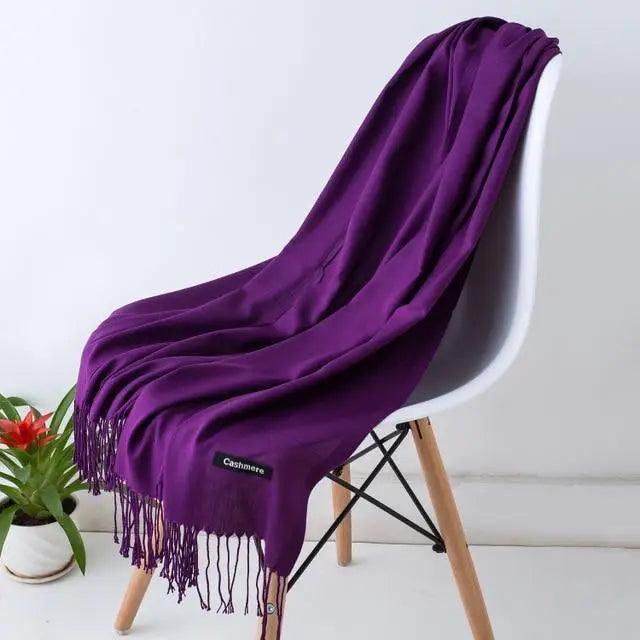 New Stylish Winter Scarf For Ladies Shawls And Wraps Neck Scarves Women Female Stoles Casual Wear Pashmina Scarf and Shawl Soft Women Pashminas