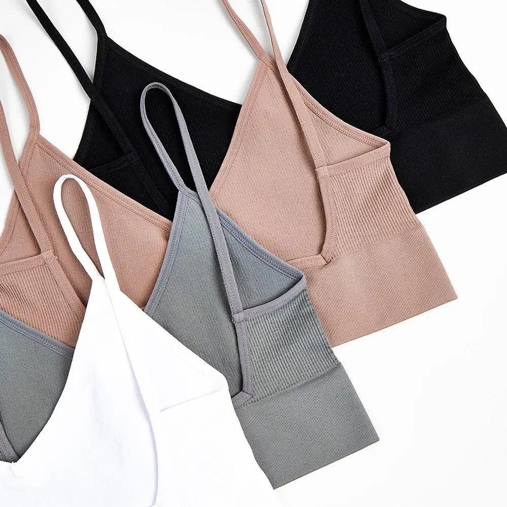 New Trendy Open Back Bra Seamless Brassiere, Comfortable Top Women Wire free Low Back Underwear No Pad Unlined Backless Bra