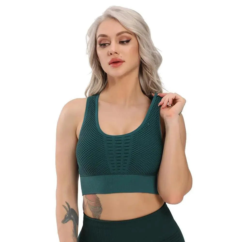 New Trendy Women's T-shirts Workout Sports Bra Yoga Vest Backless Solid Quick Dry Running Gym Sport bra Yoga Shirts