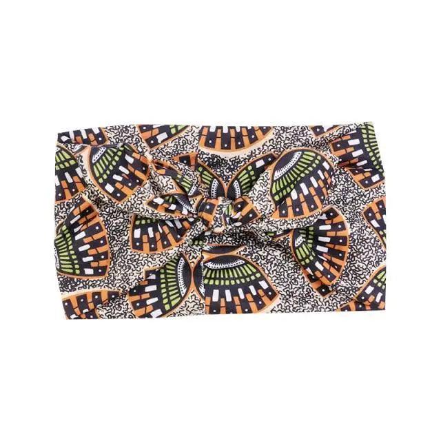 New Vintage African Print Stretch Bandana Head Wrap Long Scarf satin Floral Women Party Turban Headwear Cap Hair Accessories
