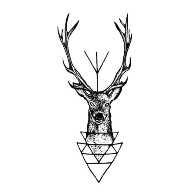 New Waterproof Temporary Wolf Sticker Tattoo Mens Modern Tattoo Realistic Design