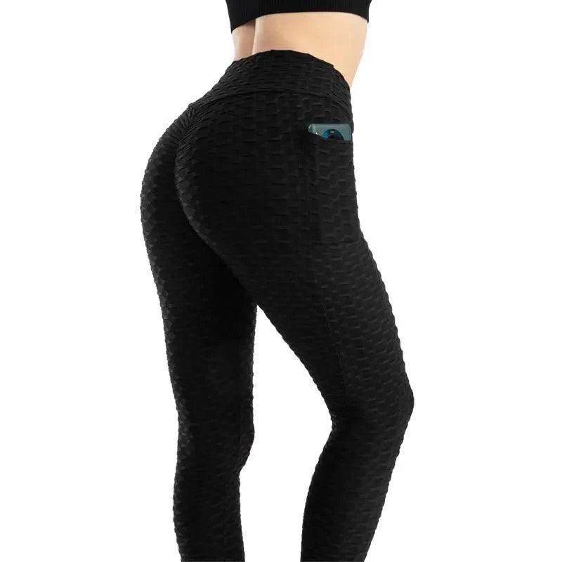 New Women Fitness Pocket Push Up Leggings Workout High Waist Legging For Running Gym Leggings Pants Women Clothing