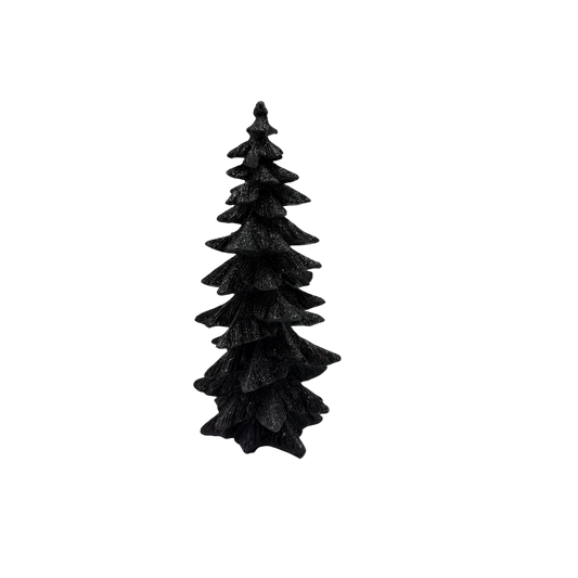 Black Resin Halloween Tree 7 1/4 Inches Tall