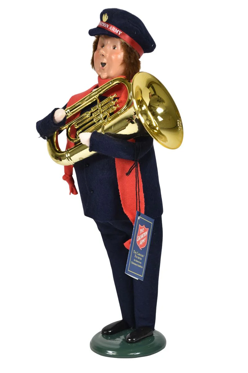 Salvation Army Man with Tuba Caroler