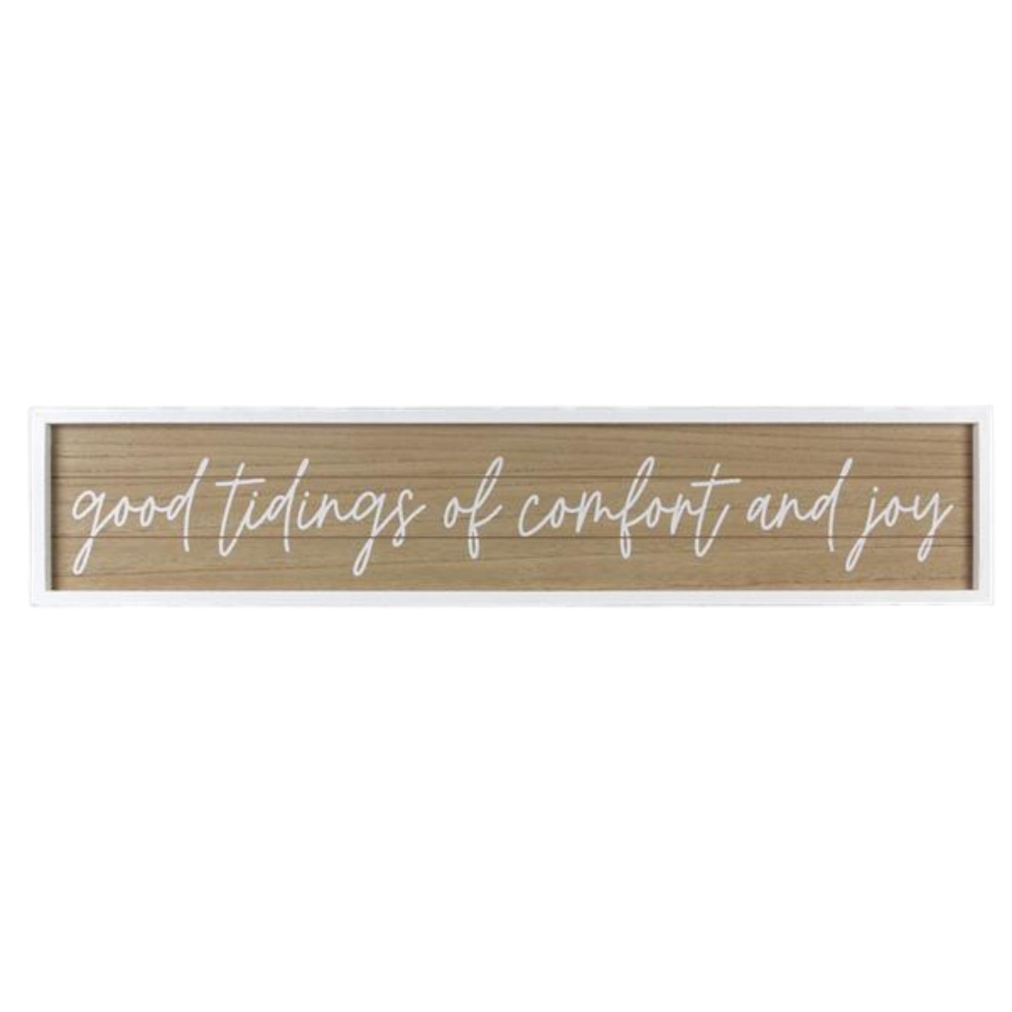 Wood Framed Christmas Wall Sign