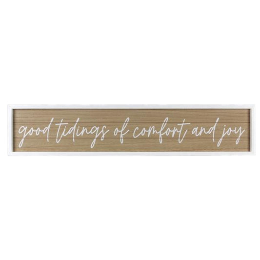 Wood Framed Christmas Wall Sign