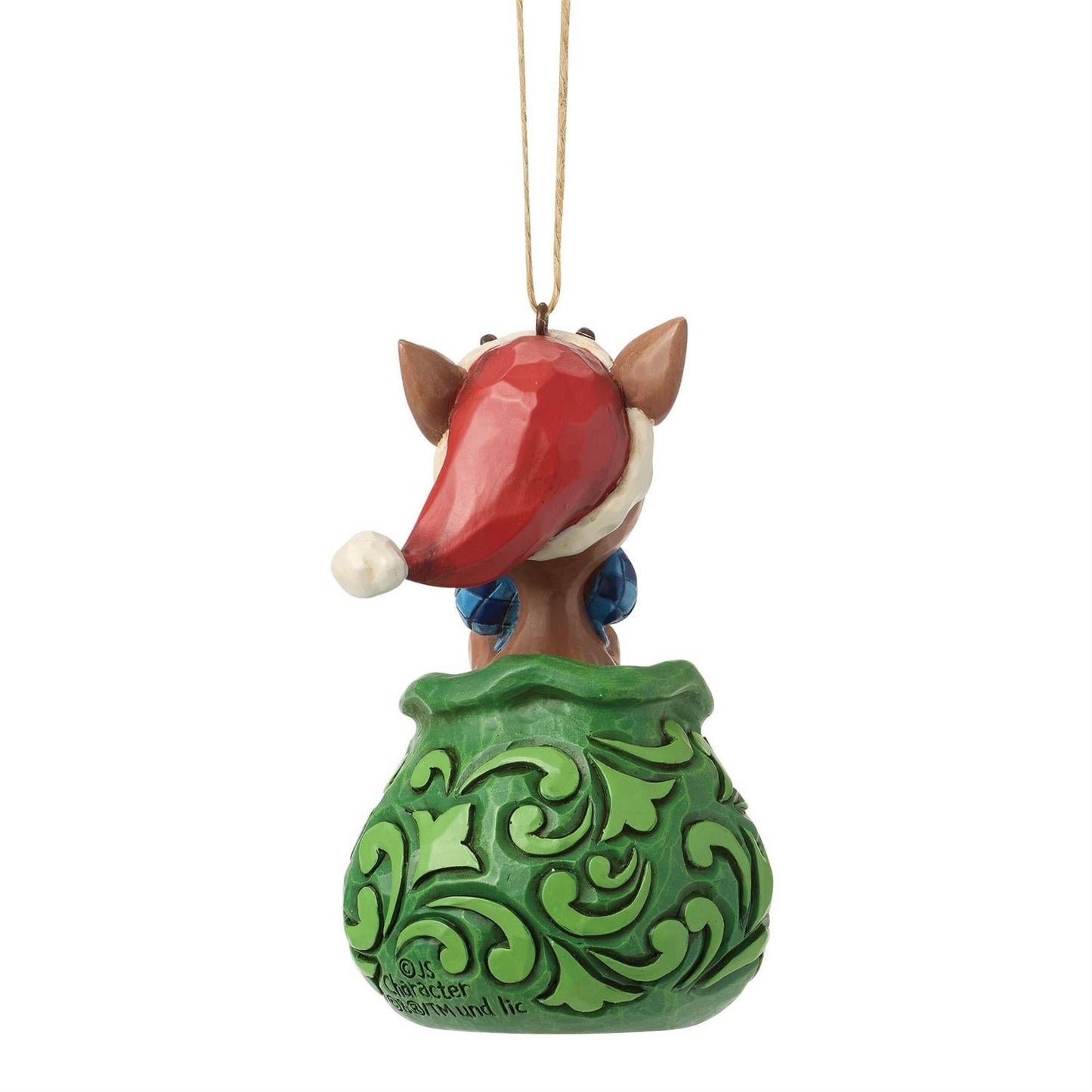 Dated 2026 Rudolph in Bag Ornament