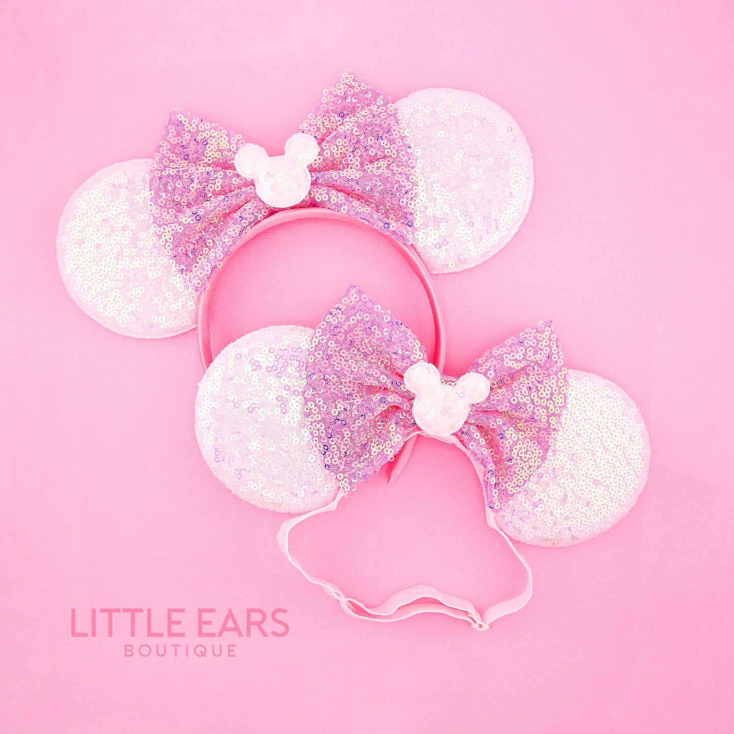 Pink Mommy & Me Mickey Ears