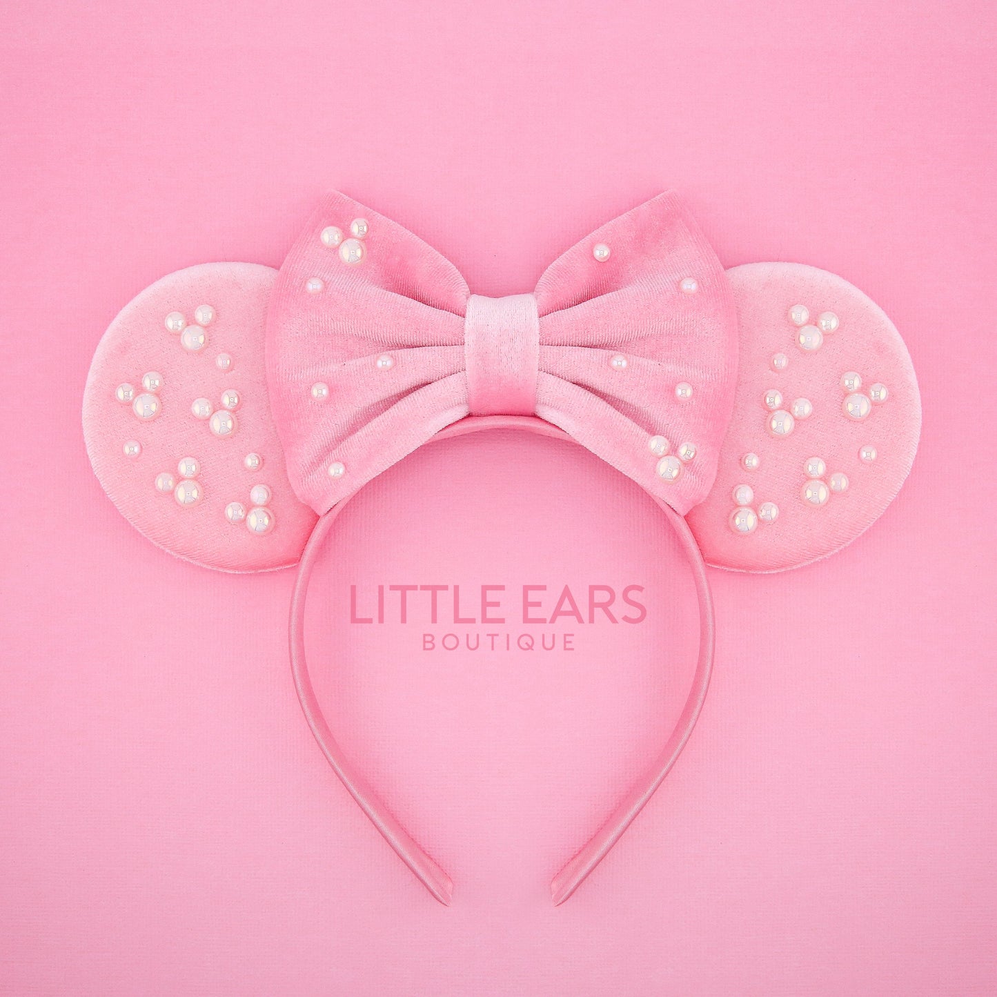 Pink Pearls Mickey Ears