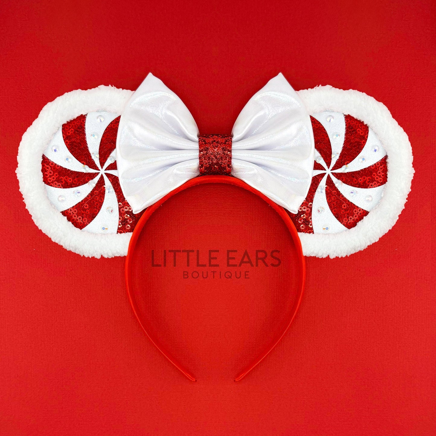 Pink Candycane Mickey Ears