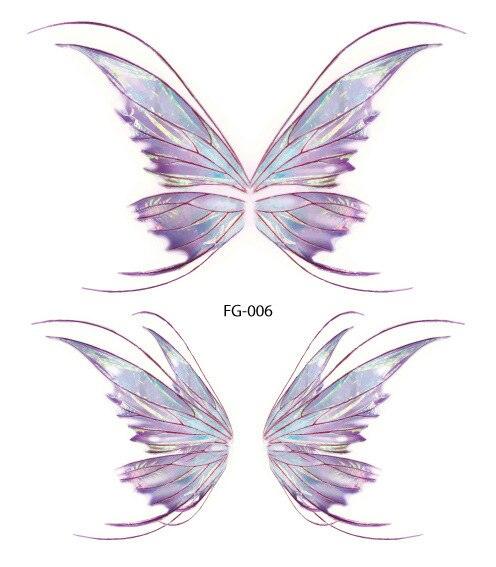1 Pc Butterfly 3D Temporary Tattoo 52 Style Waterproof Butterfly Tattoos Stickers Temporary Colorful Design For Womens