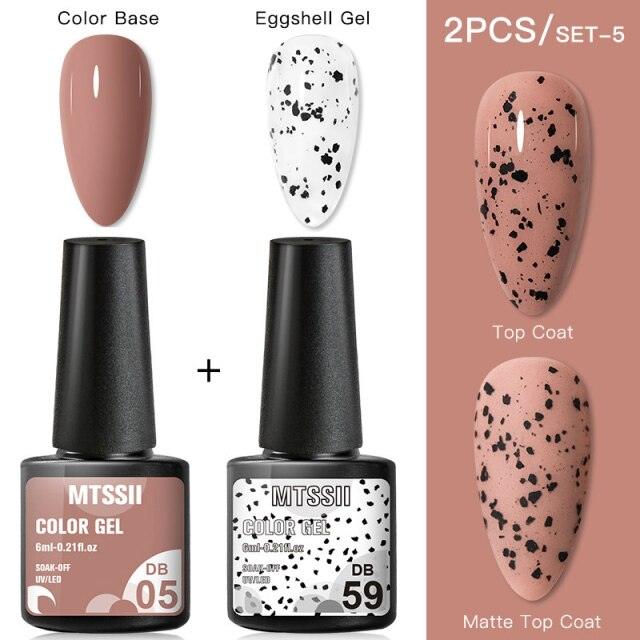 Luxury Gel Nail Polish Permanent Glossy Matte Egg Effect Elegant Stylish Eggshell Design For Women And Lady Nail Gel
