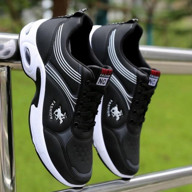 Men's  Leather Autumn Shoes Casual Sneakers Tennis Fashion White Trainers Sneakers Casual Leather Fashion Sneakers Breathable Sports Running Sneakers