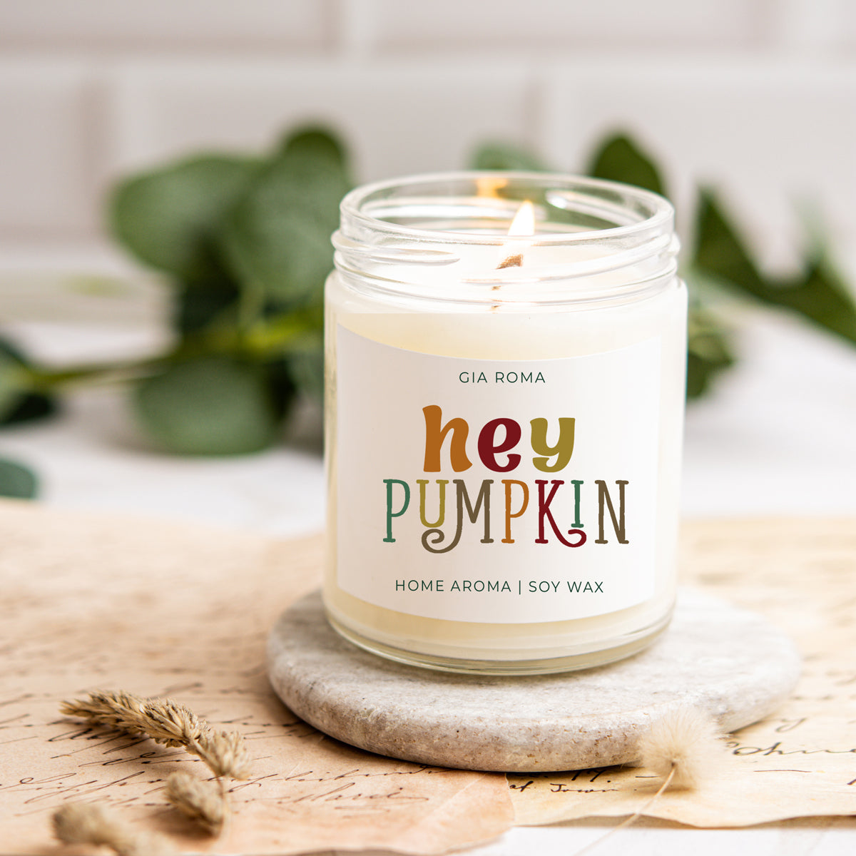 Baked Pumpkin Candle