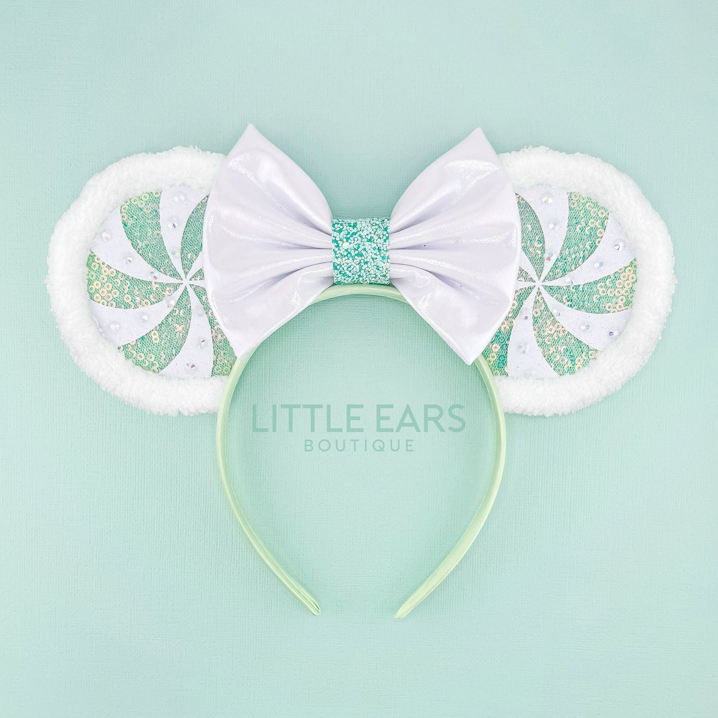 Purple Candycane Mickey Ears