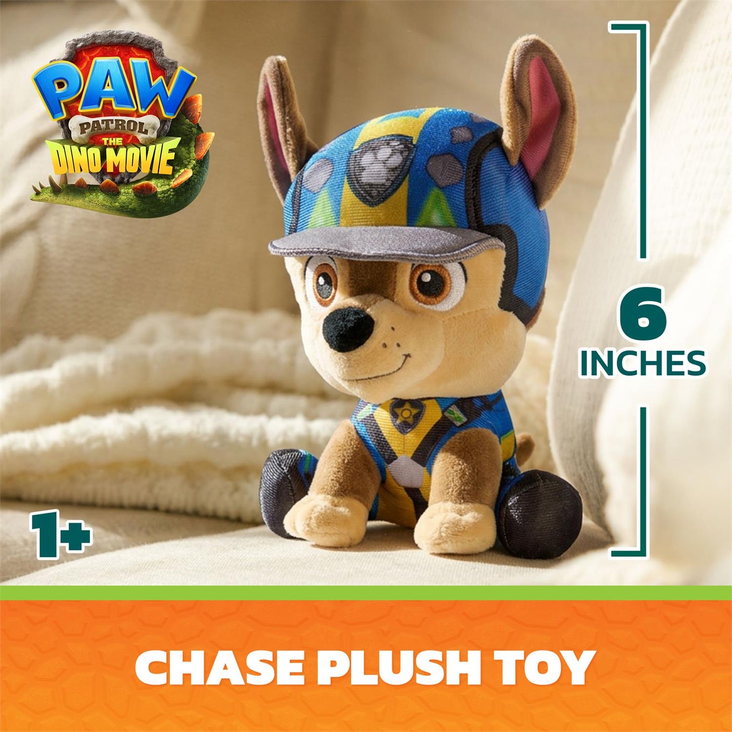 GUND PAW Patrol: The Dino Movie Chase Plush (6-Inch)