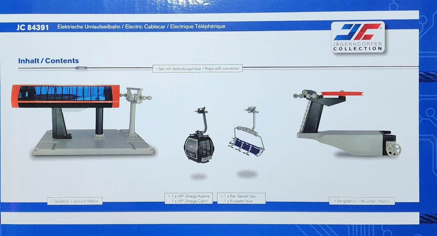 Classic Chairlift Set 1:32 Scale - Black/Red