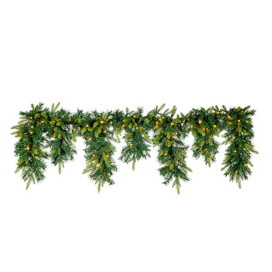 Cascading Lighted Garland - 72 Inches Long