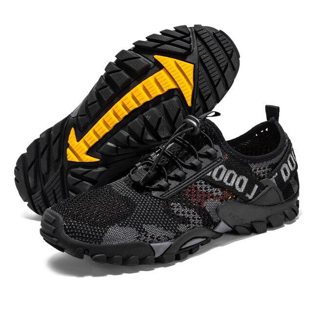Quick Dry Men Sneakers Slip On Upstream Shoes Water Hiking Beach Surfing Shoes Sandals Barefoot Beach Sneakers Swim Boating Fishing Yoga Gym