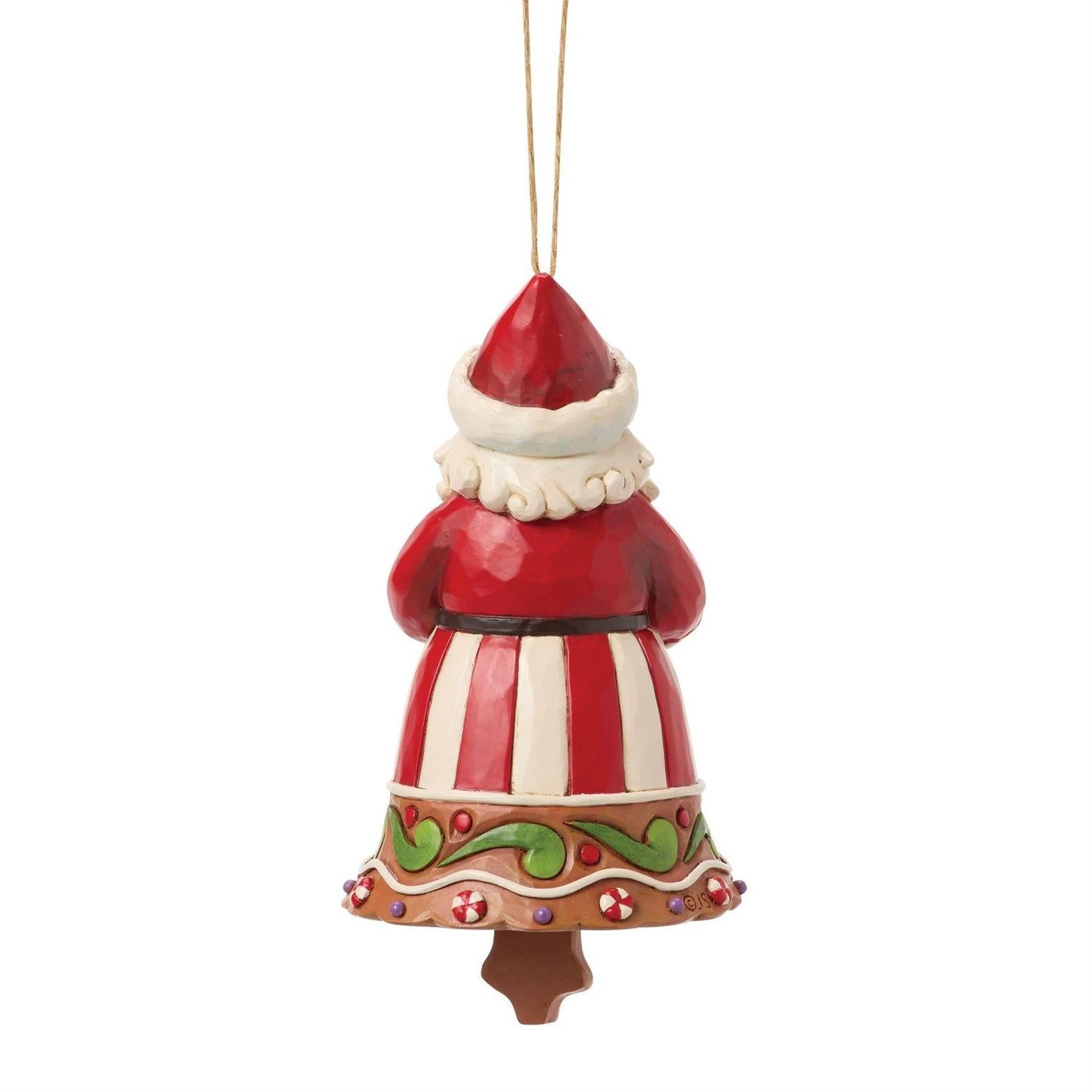 Gingerbread Santa Bell Ornament