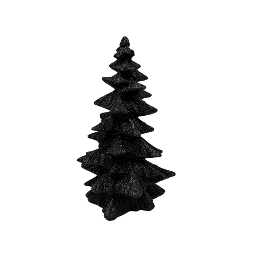 Black Resin Halloween Tree 6 3/4 Inches Tall