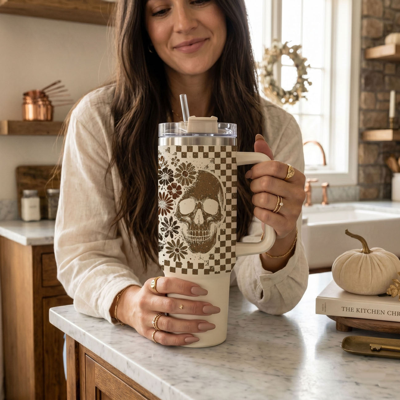halloween floral tumbler cup
cute skeleton coffee tumbler
neutral vintage halloween tumbler
retro spooky season tumbler with handle
ghost tumbler for coffee addicts
checkered floral gothic tumbler
cute spooky latte tumbler
neutral halloween tumbler aesthetic
retro creepy cute tumbler
cozy spooky girl aesthetic cup
Halloween boutique cup with neutral retro design
Spooky season drinkware for gift shops and boutiques