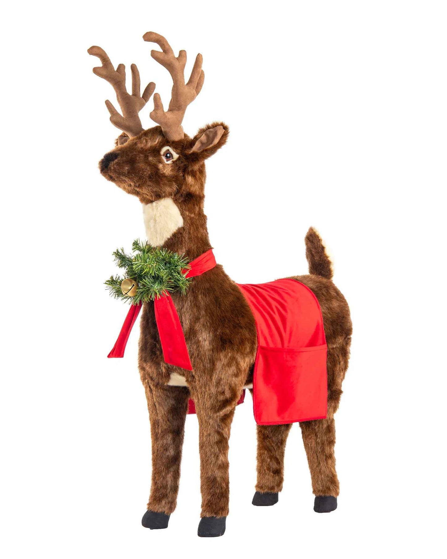 Reindeer Footrest - 33 Inches Long - Bright Red
