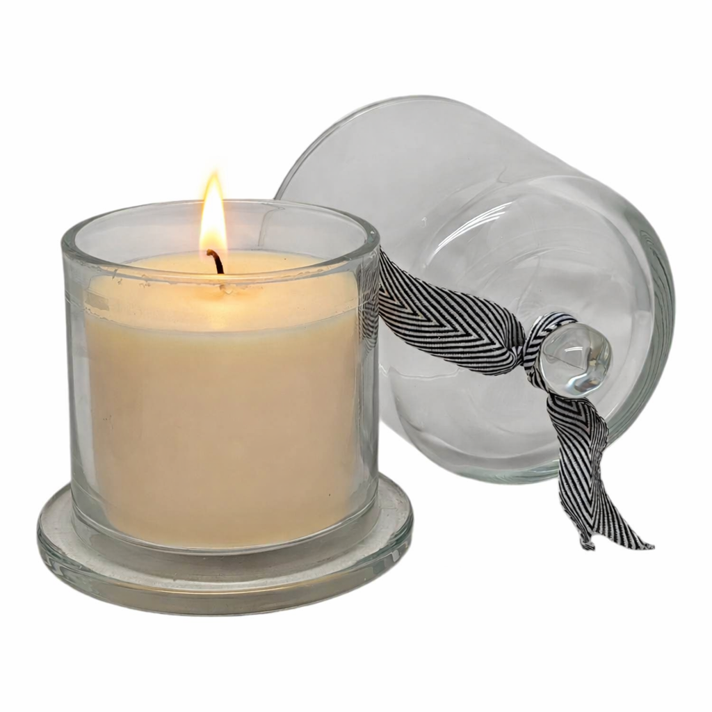 Scented Candle in a Glass Cloche - Driftwood