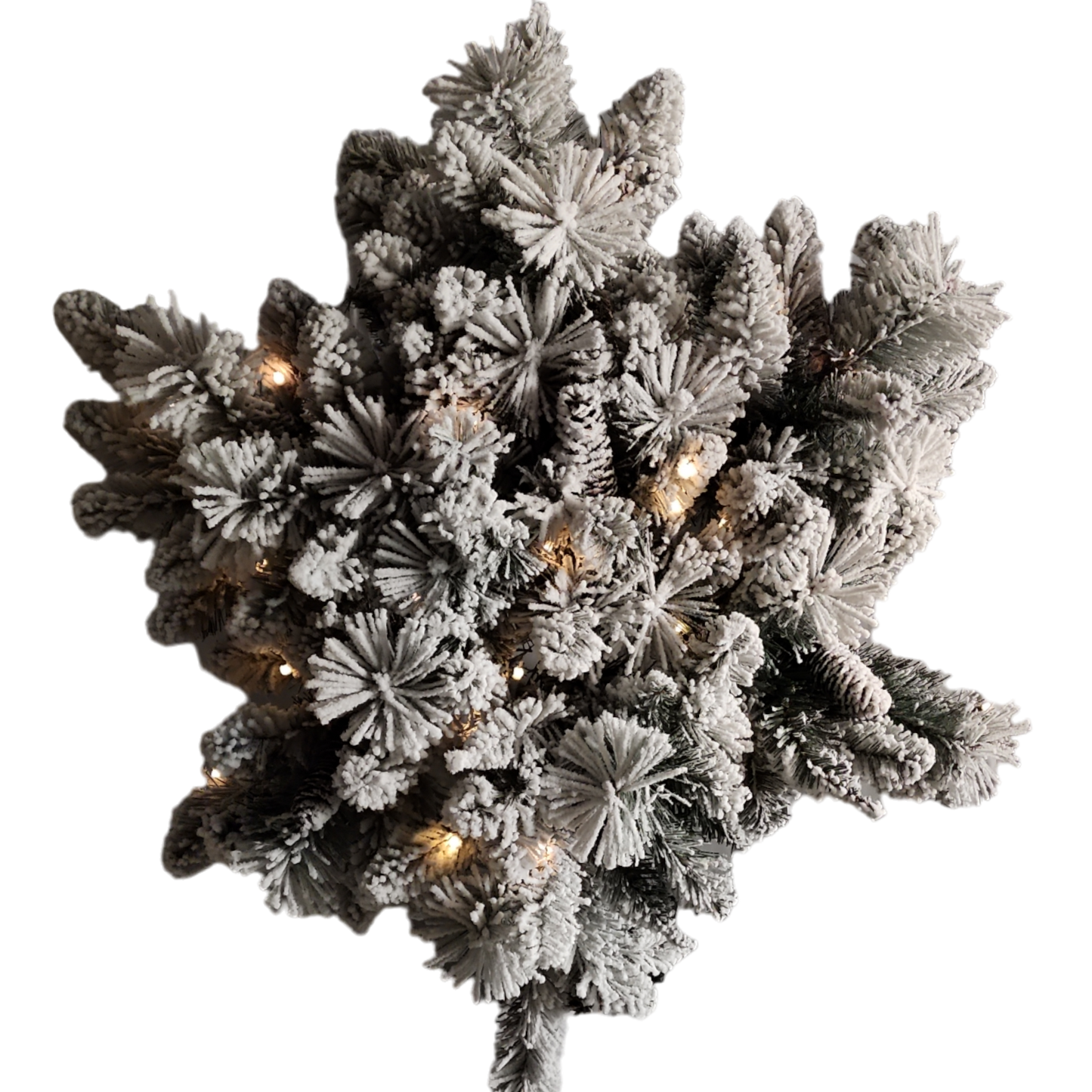 32" Battery-Operated Pre-Lit LED Snowflake Wreath