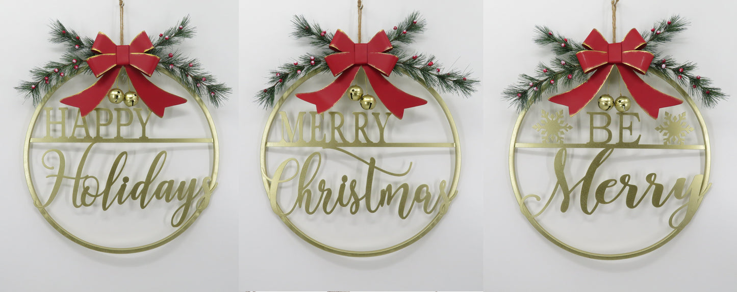 Metal Wall Decor - 23 Inches -