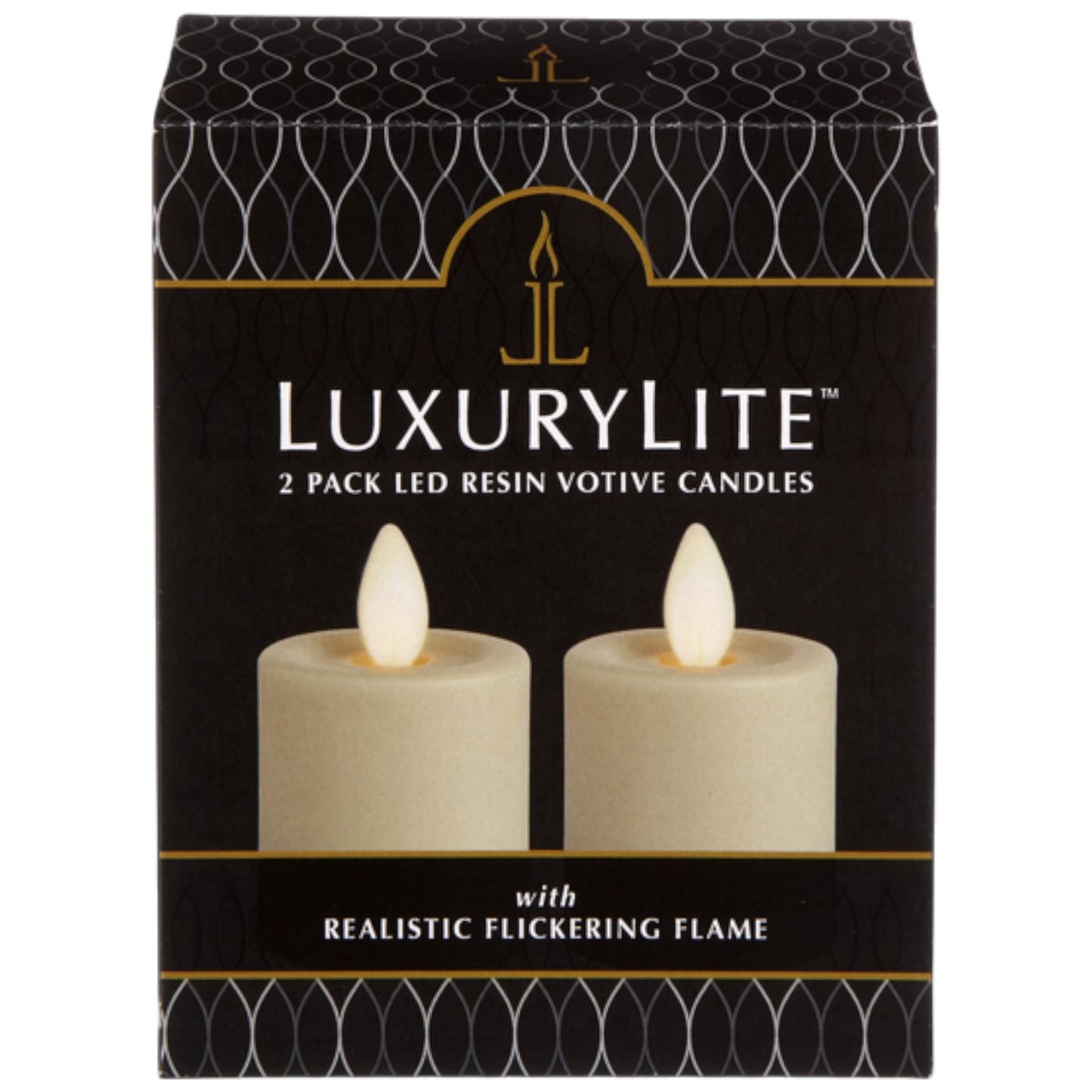 LED Resin Votive Candles with Moving Flickering Flame