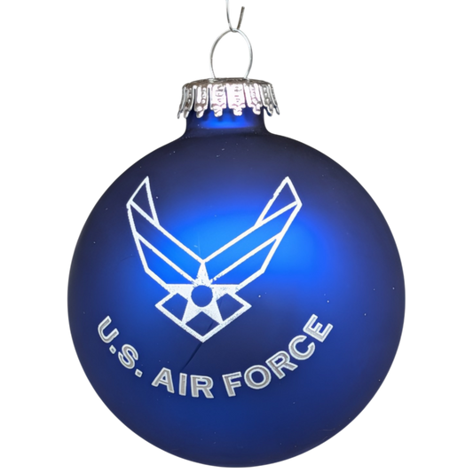 U.S. Air Force - Deep Blue - Glass Ball Ornament