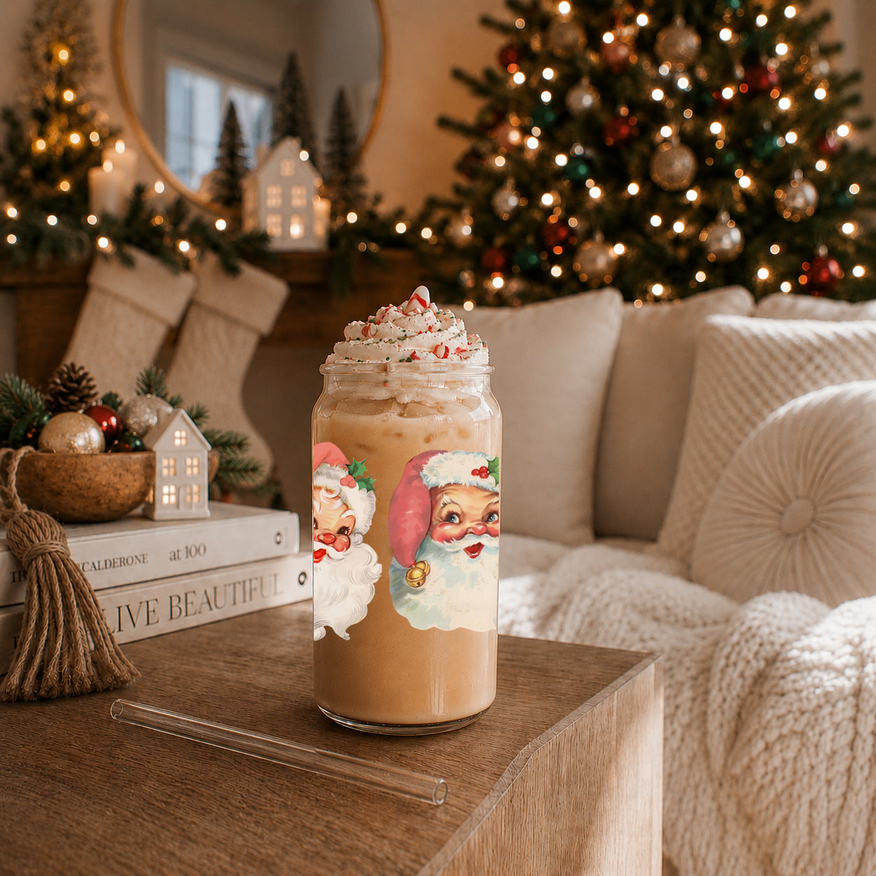 Vintage Santa 17oz