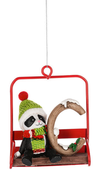 Chairlift Critter Ornament - Letter