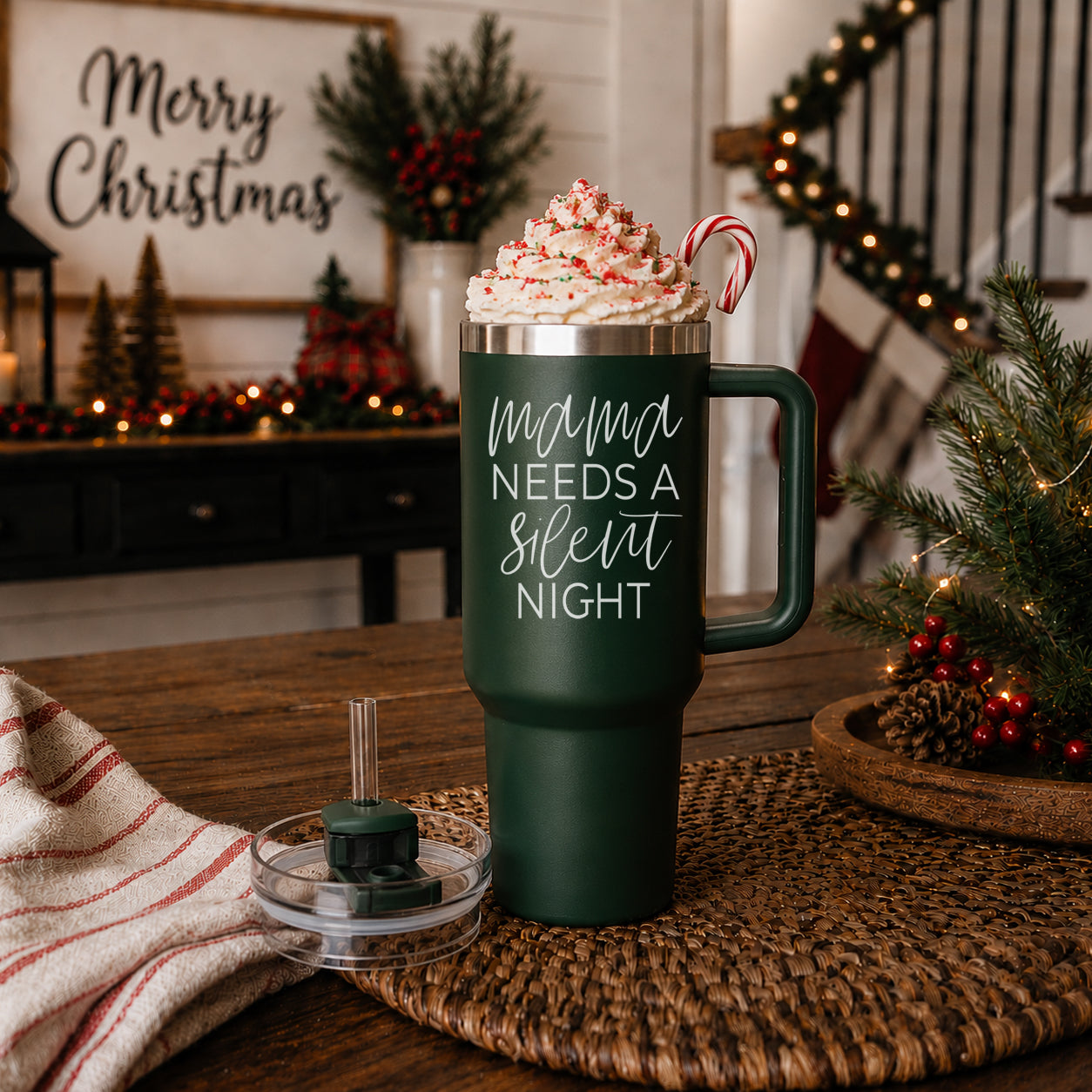 Silent night Christmas tumbler 40oz mom
Christmas carol tumbler mom holiday humor
Holiday song tumbler Christmas 40oz
Christmas music humor tumbler mom gift
Silent night parody tumbler - mama needs a silent night 40oz Christmas
Instagram worthy Christmas mom tumbler - mama needs a silent night 40oz