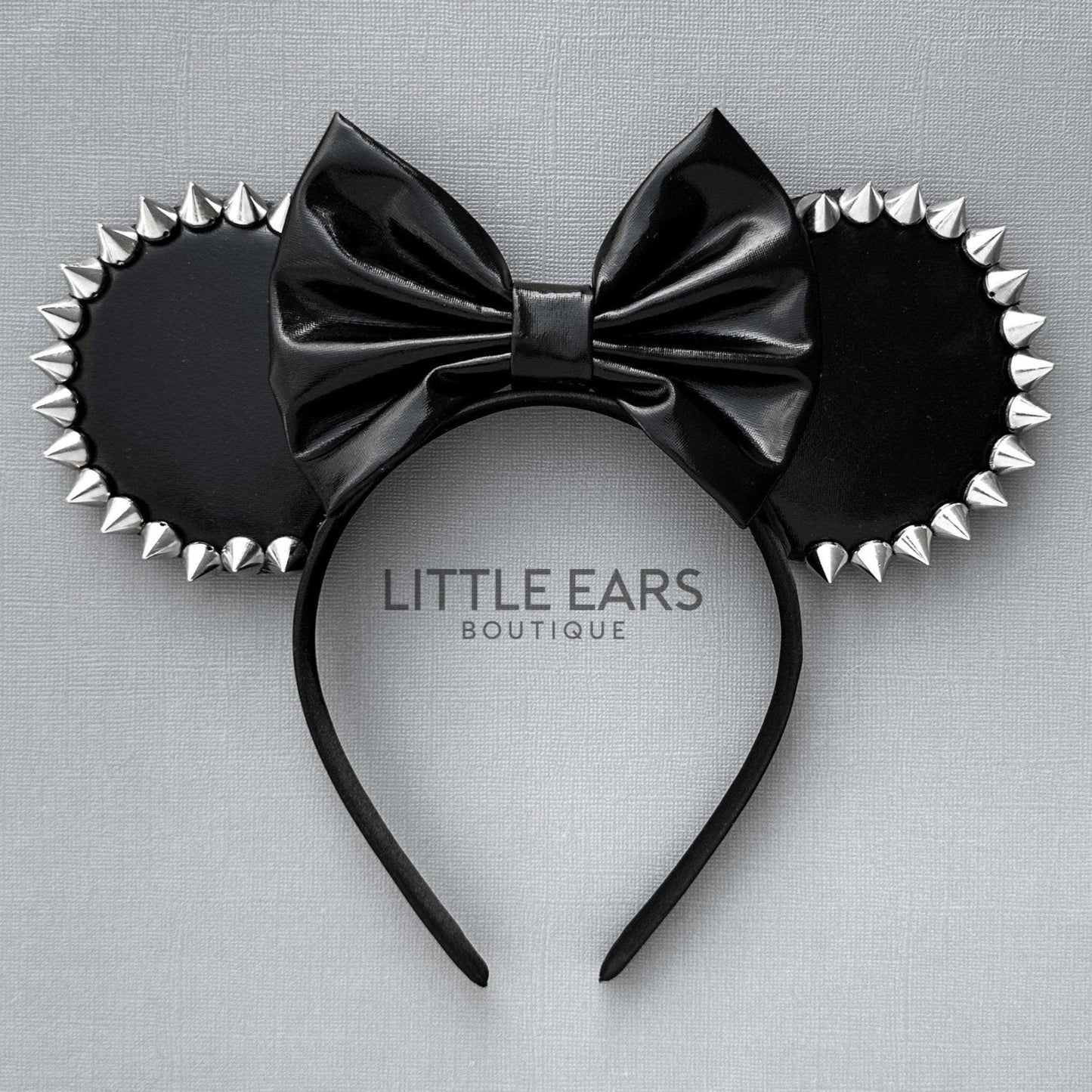 Silver Spikes Mickey Ears