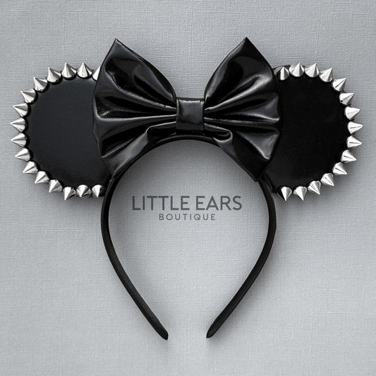 Silver Spikes Mickey Ears