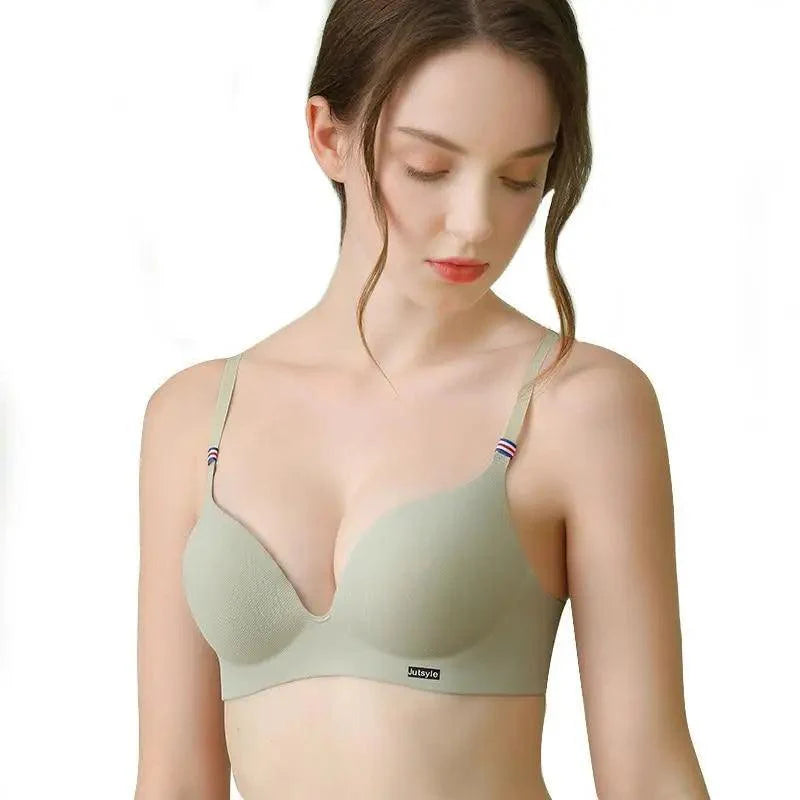 Sizzling Deep U Cup Bras For Women And Girls Push Up Bras Seamless Backless Intimates Female Underwear