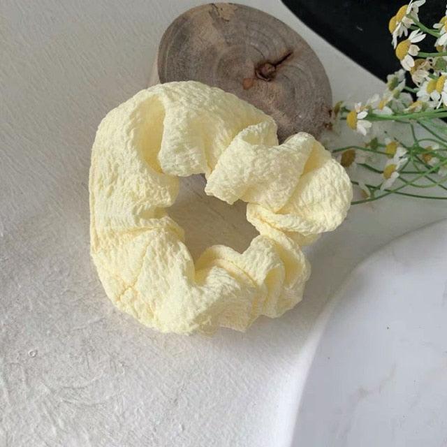 Soft Faux Fur Hair Scrunchies Plush Elastic Hair Bands Women Girls Ponytail Holder Rubber Band Fashion Headwear Ponytail Holder Accessories for Women