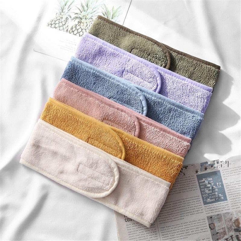 Soft Toweling Hair Accessories Girls Headbands for Face Washing Bath Makeup Hair Band Women Adjustable SPA Facial Headband Gorgeous Hair Accessories For Women