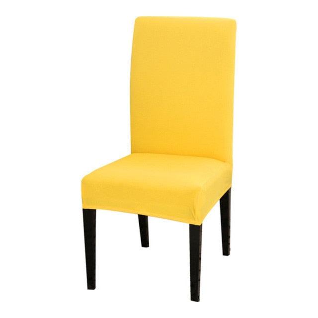 Solid Color Chair Covers Elastic Stretch Protection Case Slipcovers for Wedding Restaurant Home Kitchen Dining Chair Cover Dining Chair Slipcovers Stretch Parsons Chair Covers Sets Chiar Protector Removable Washable Elastic for Ktichen Dining Room