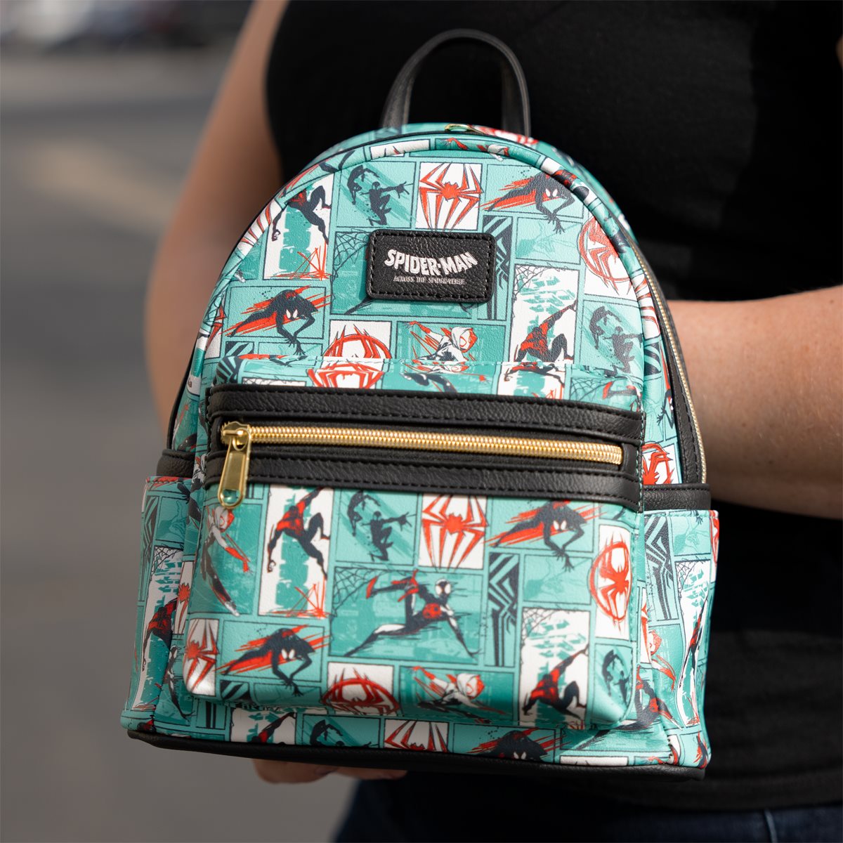 Spider-Man: Across the Spider-Verse Comic Strip (Marvel) EE Exclusive Mini Backpack by Loungefly