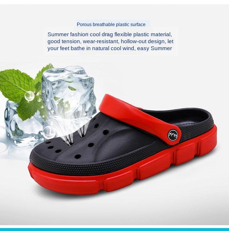 Summer Beach Flip Flops Slippers Shoes Men's Non Slip Antiwear Shoes Home Slippers Classic Breathable Summer Sandals Slip On Slide Lightweight Slippers Beach Clogs