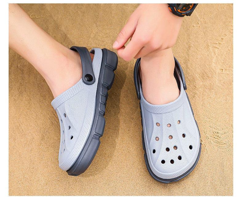 Summer Beach Flip Flops Slippers Shoes Men's Non Slip Antiwear Shoes Home Slippers Classic Breathable Summer Sandals Slip On Slide Lightweight Slippers Beach Clogs