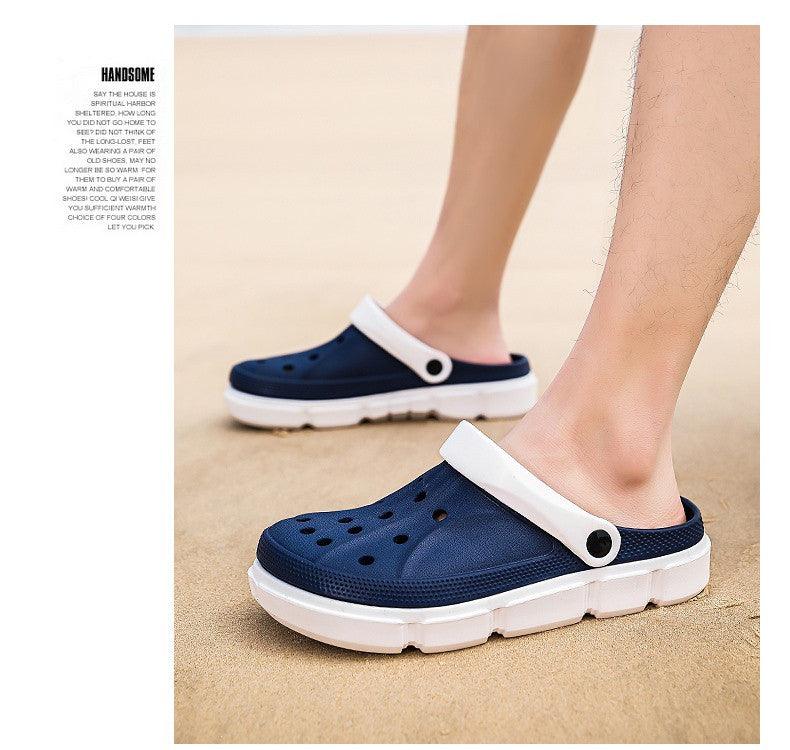 Summer Beach Flip Flops Slippers Shoes Men's Non Slip Antiwear Shoes Home Slippers Classic Breathable Summer Sandals Slip On Slide Lightweight Slippers Beach Clogs
